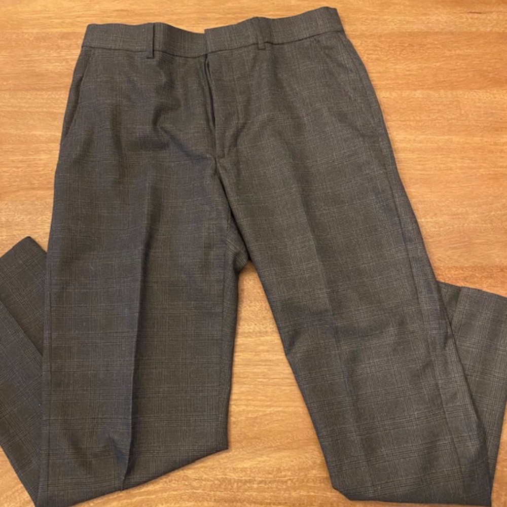 Men's Banana republic charcoal plaid dress pant